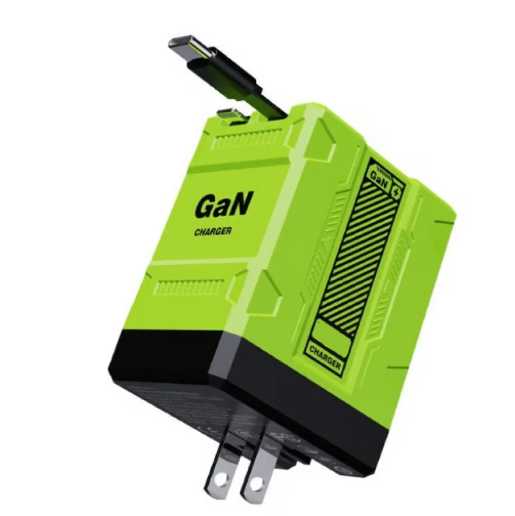 2-in-1 GaN Tiktrove 3.0  Charger with Retractable Cables - Image 3
