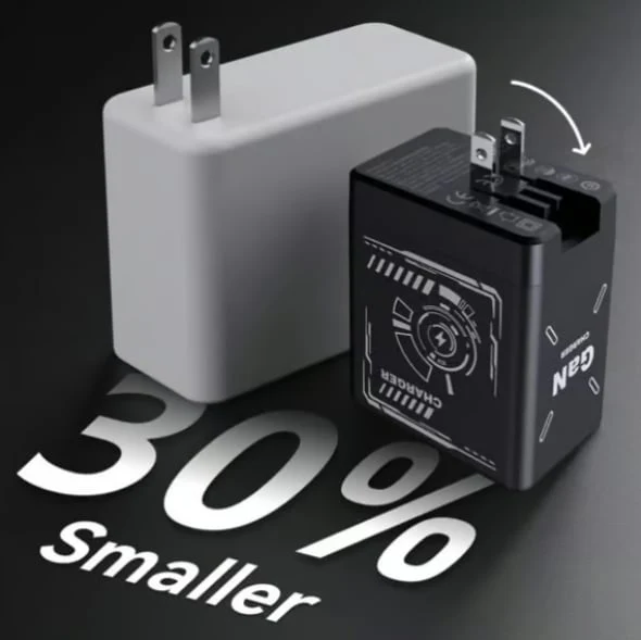 2-in-1 GaN Tiktrove 3.0  Charger with Retractable Cables - Image 6