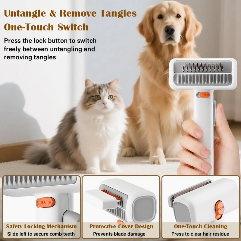 š„2026 SALE - 2-IN-1 Pet Self-Detangling & Grooming Comb - Image 6