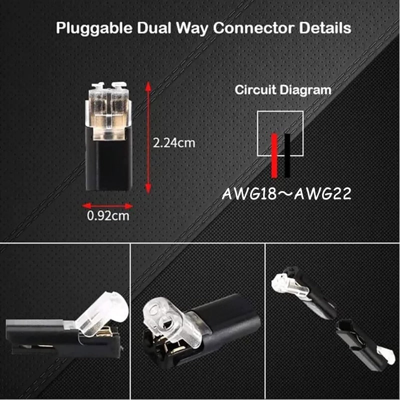 🔥🎄 Christmas Time Limited Offer -🔌2-Pin Solderless Wire Connector – Compact Plug for LED Strips & 18–22 AWG Cables - Image 11
