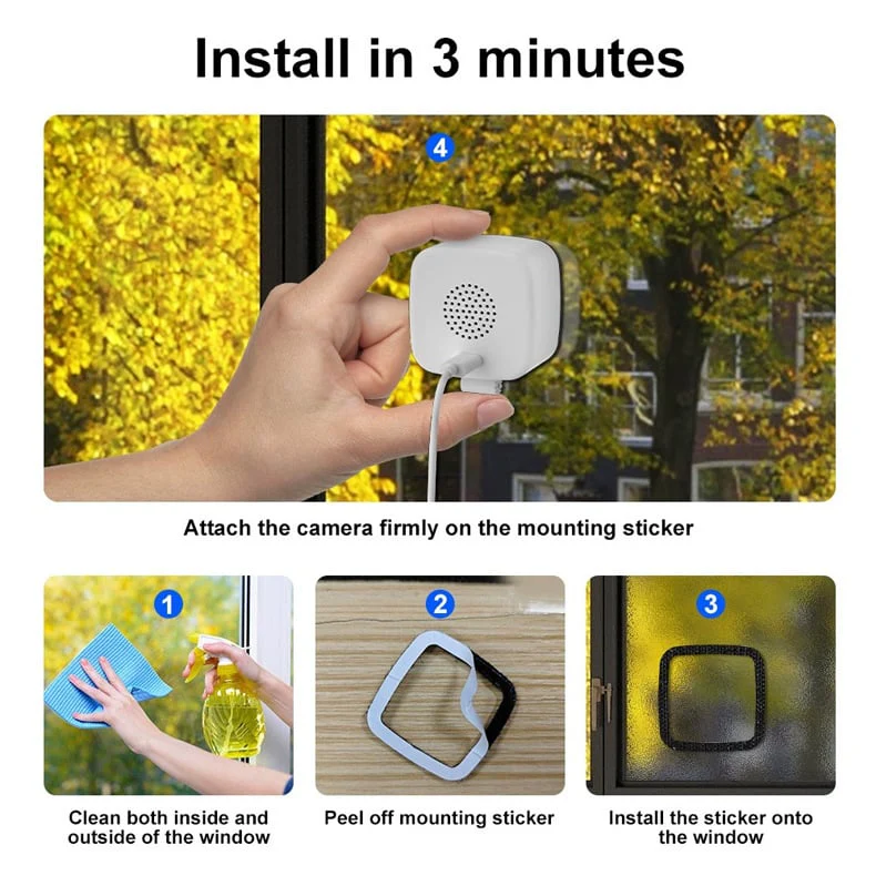 đď¸ 2K Ultra-HD Smart Window Camera â See Day & Night with AI Color Night Vision - Image 7