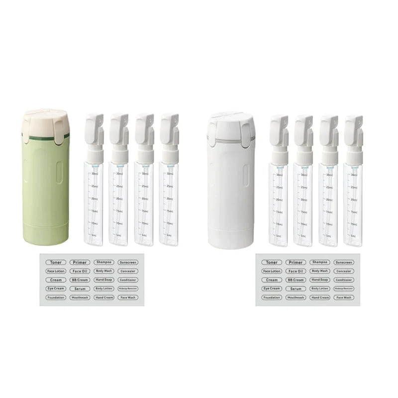 4-in-1 Leakproof Rotatable Travel Dispenser Set - Image 5