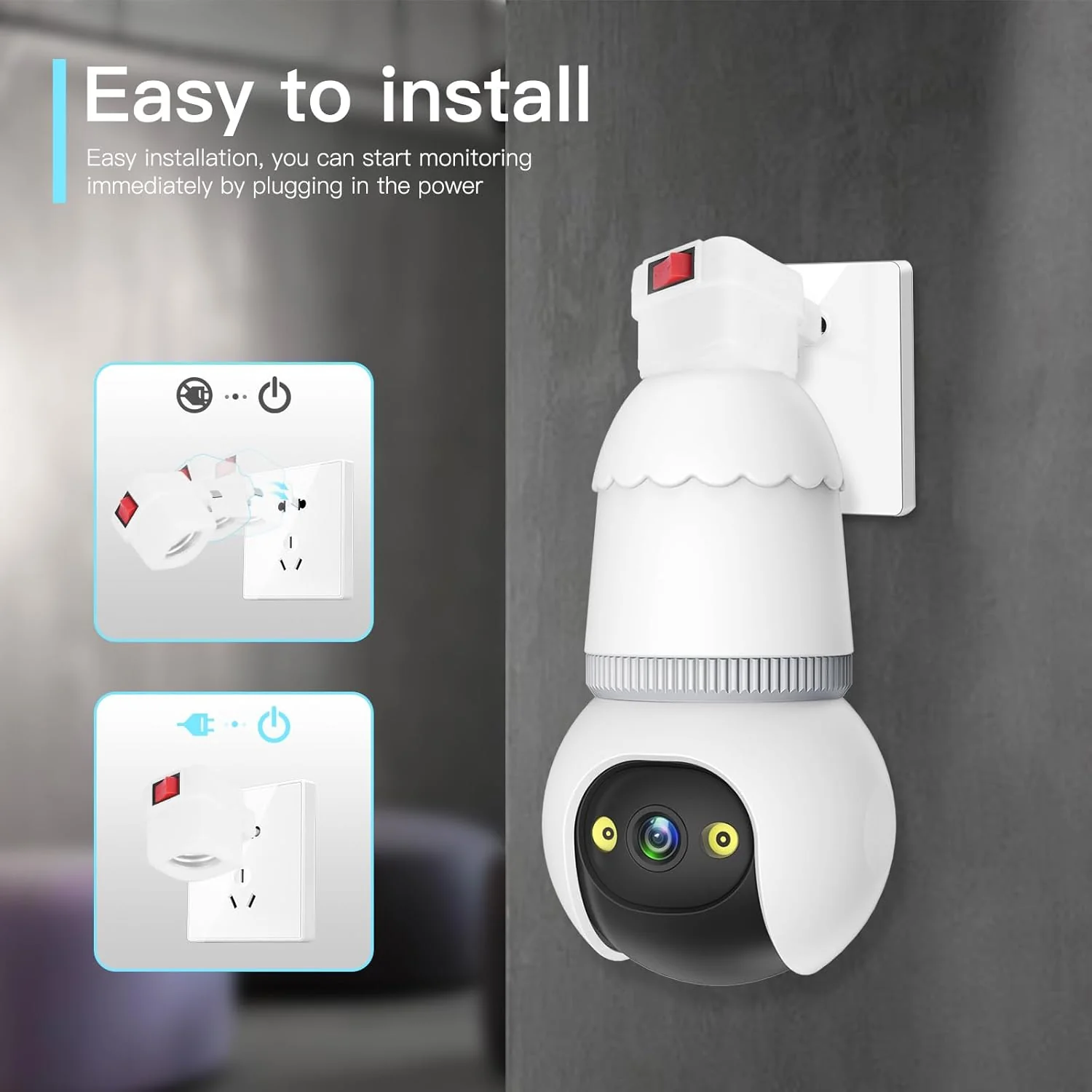 4MP Light Bulb Security Camera 5G - Image 4