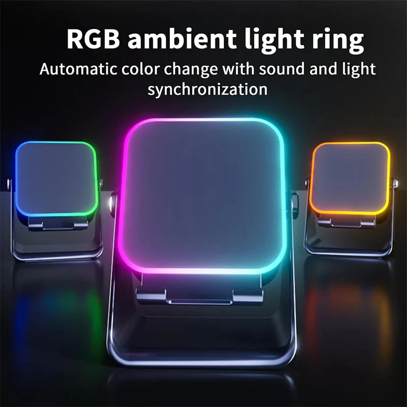 🎶📱 5-in-1 Wireless Induction Bluetooth Speaker with Adjustable Phone Stand - Image 9