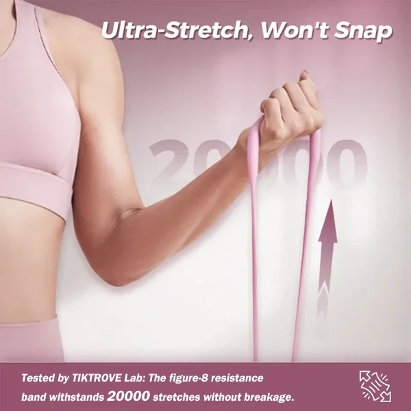 8-Shape Resistance Band 💪 with Comfort Massage Grip - Image 5