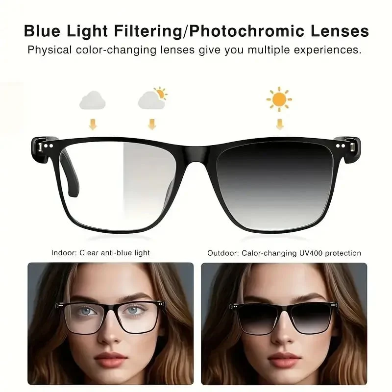🔥 AI Interpretation Smart Glasses🕶️164-Language Translation, Photochromic Lenses, AI Chat & Hands-Free Audio - Image 3