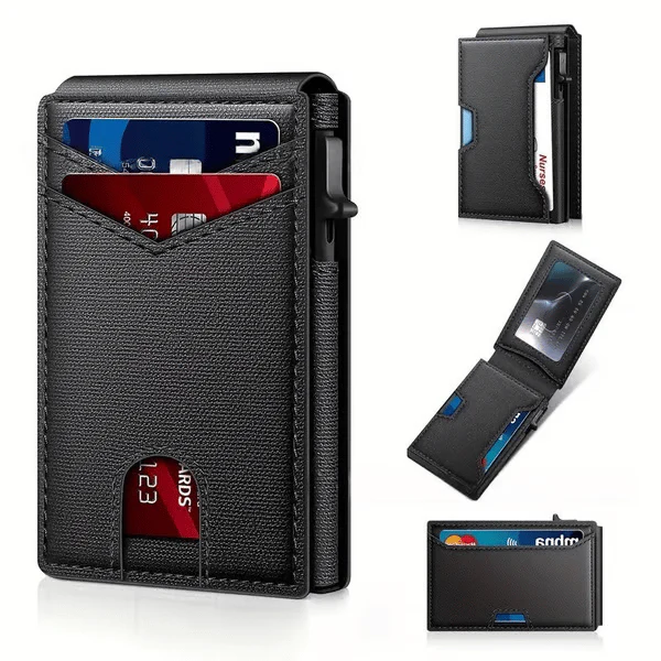 Aluminum RFID Blocking Minimalist Wallet for Men - Image 2