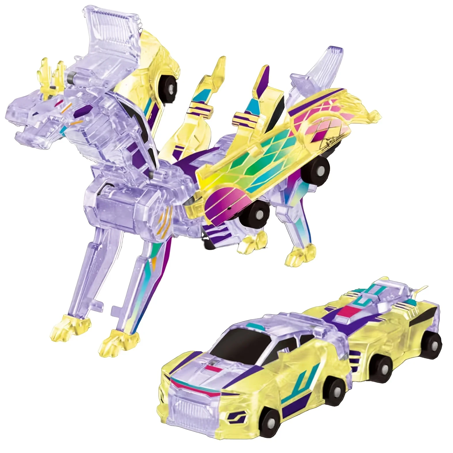 ⛄2-in-1 Transforming Race Car Dinosaur Automatic Transforming Toy - Image 10