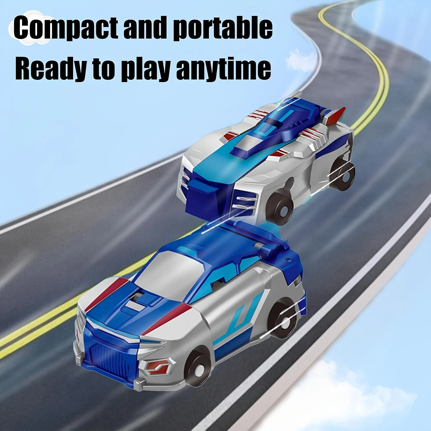 ⛄2-in-1 Transforming Race Car Dinosaur Automatic Transforming Toy - Image 4
