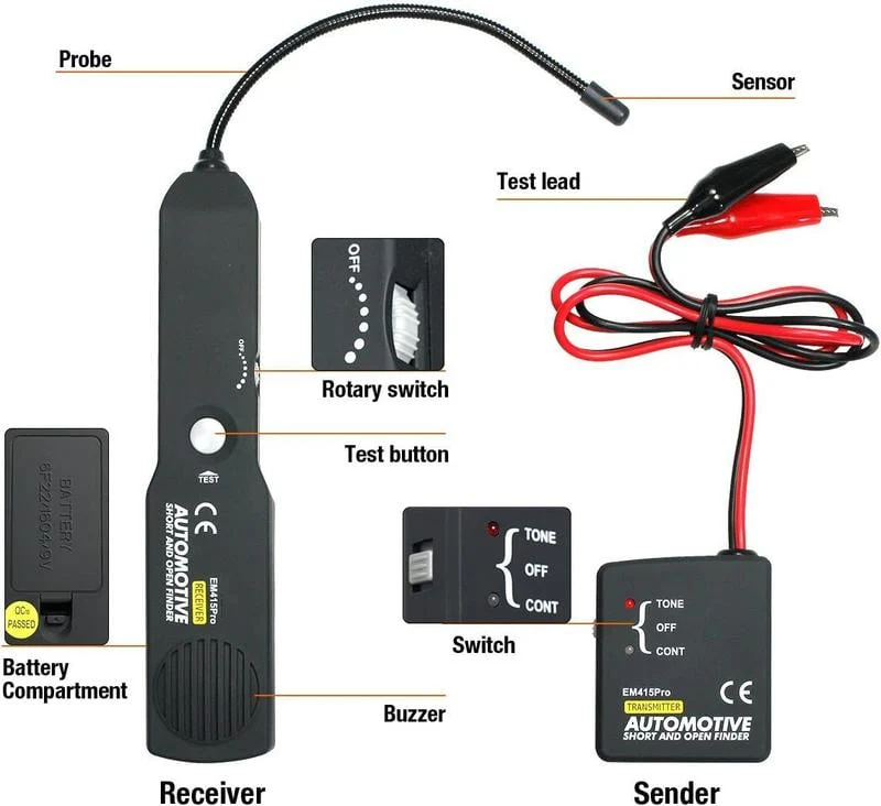 đ„ EM415PRO Automotive Electrical Open & Short Finder Circuit Tester With Free Bag - Image 8