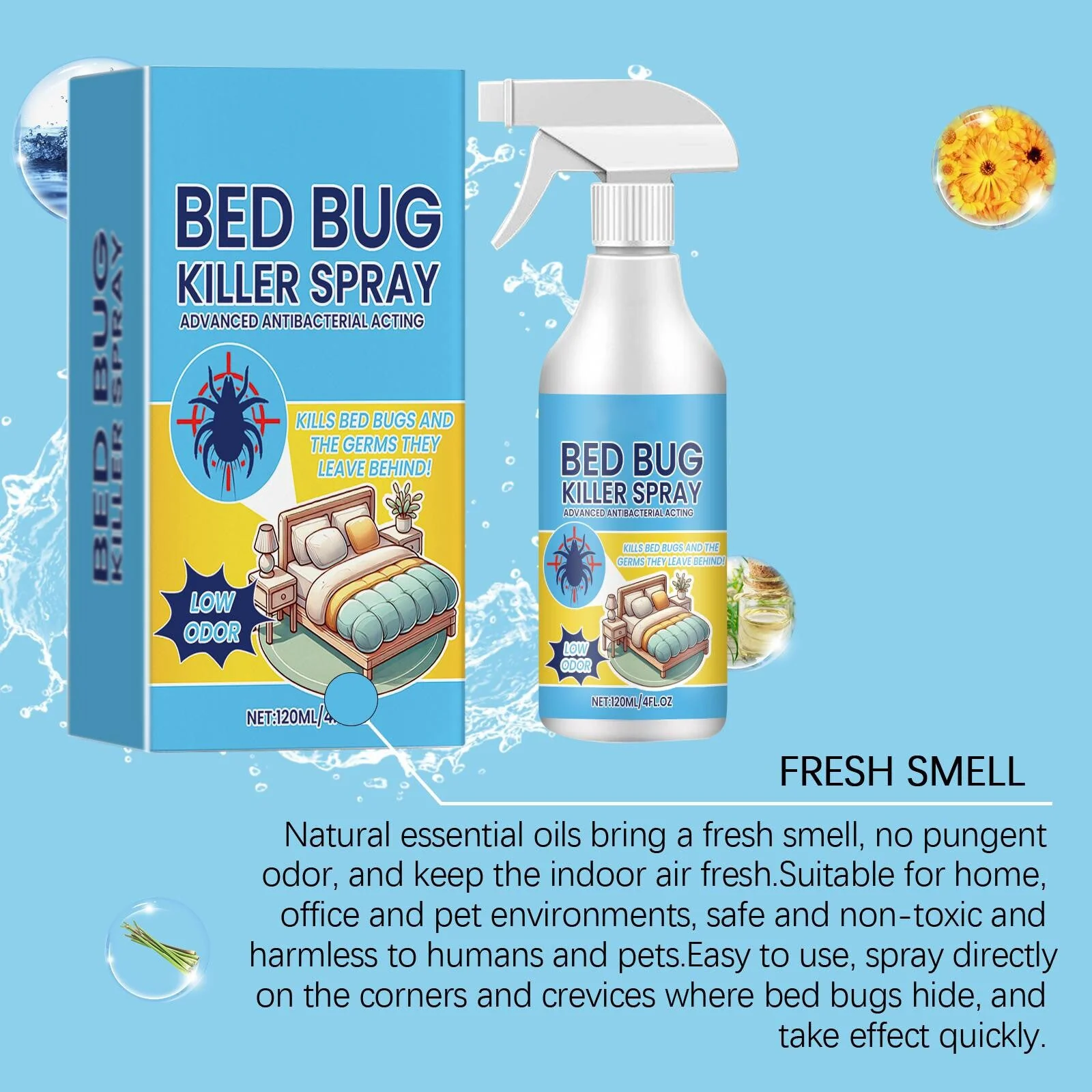 🔥Bed Bug Killer Spray — Kills Bed Bugs on Contact & Eggs — Natural Plant-Based Formula - Image 7