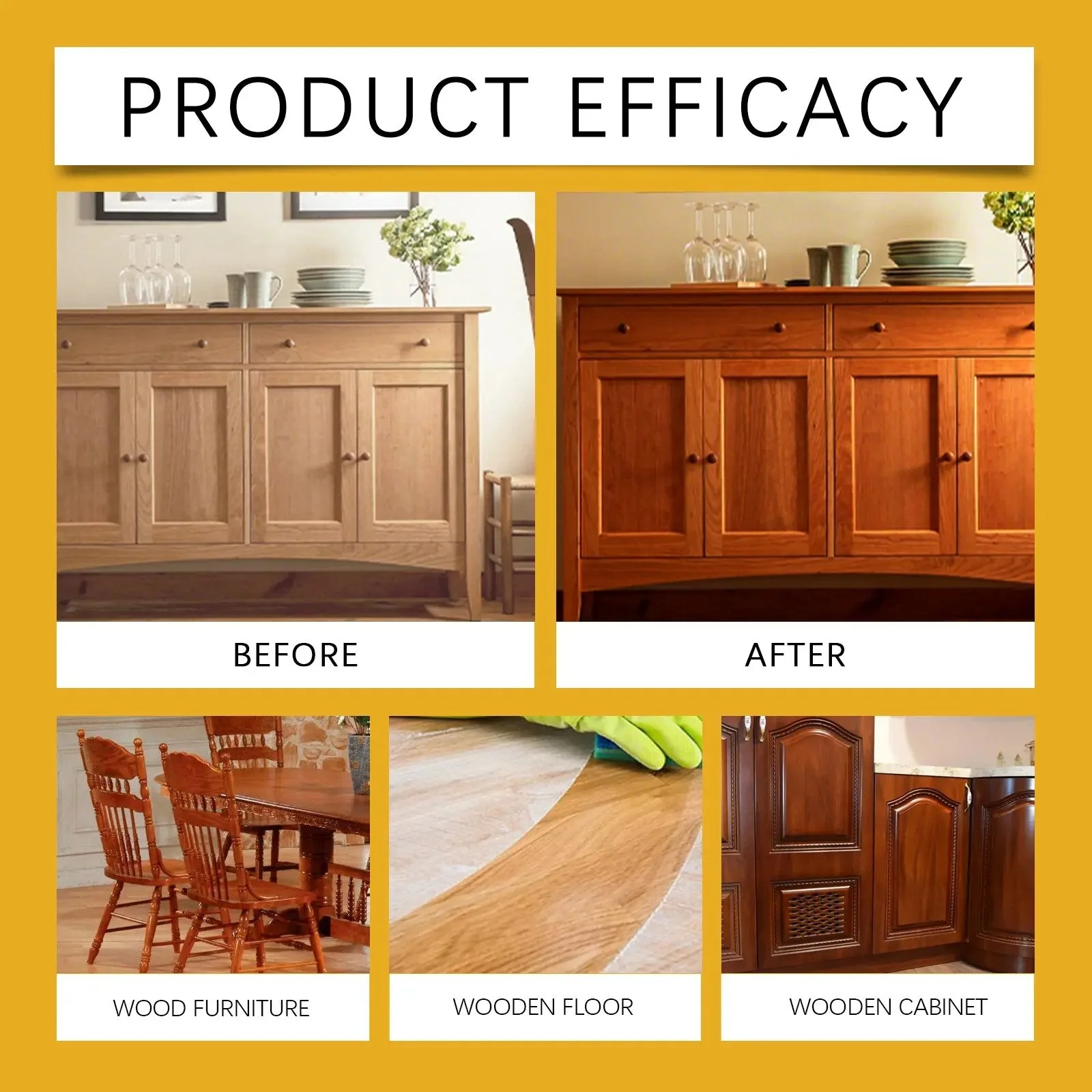 Beeswax Wood Polish Spray 120ml | Natural Shine & Protection for Furniture, Floors, Cabinets – Non-Greasy, Anti-Dust Finish - Image 2