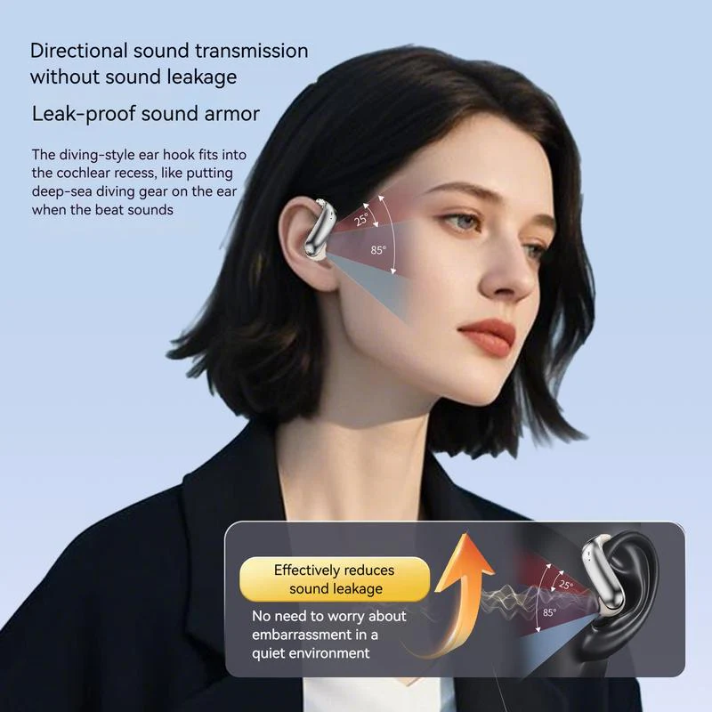 🎧Bluetooth Headphones with Zero‑Gravity Titanium Ear‑Hook Design🏃♂️✨ - Image 4