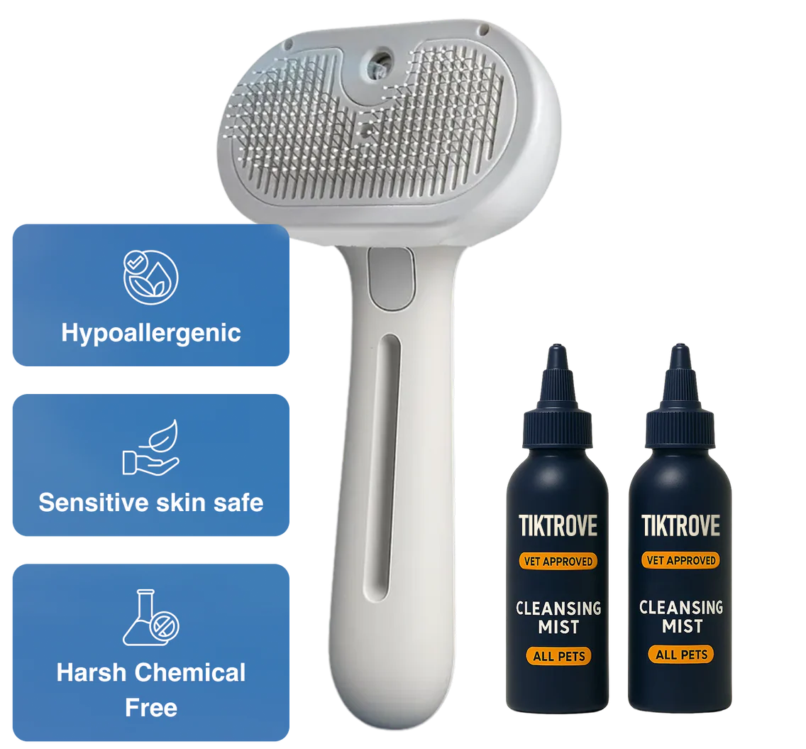 Tiktrove FreshFur Shower Brush + Cleansing Mist - Image 4