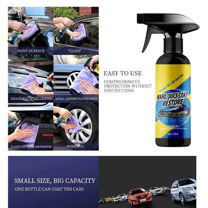 TIKTROVE Car Nano quick-coat restore-Coating Spray - Image 4