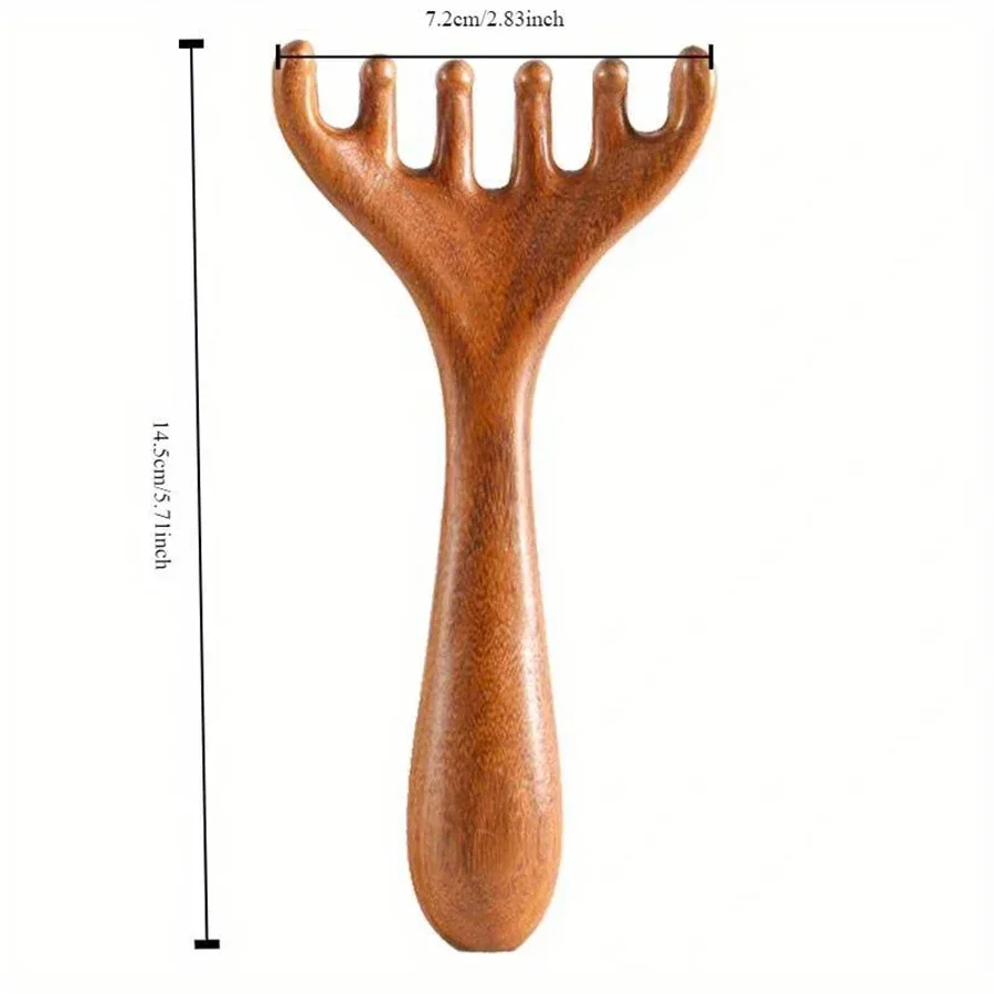 sandalwood gua sha comb - Image 5