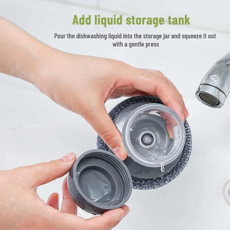 🧽 Comfort Grip Soap Dispensing Kitchen Scrub - Image 2