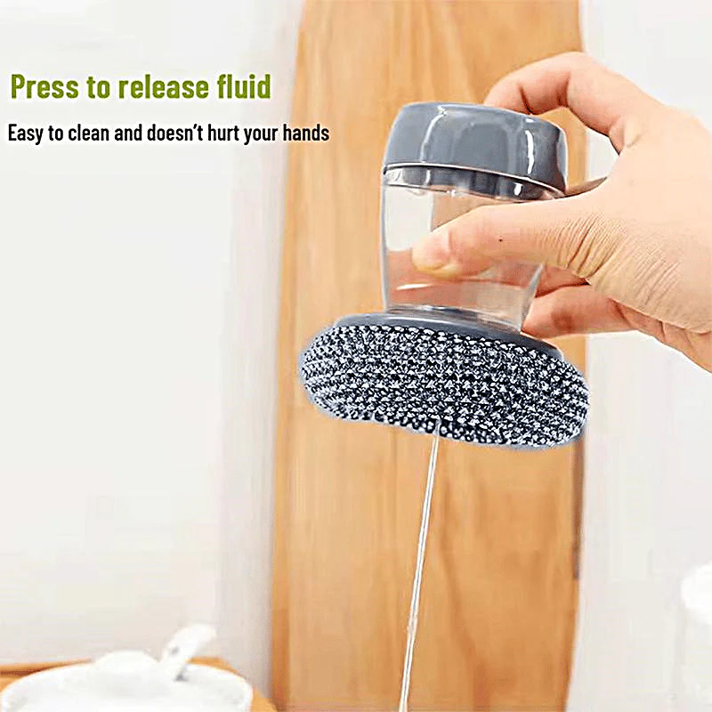 🧽 Comfort Grip Soap Dispensing Kitchen Scrub - Image 3