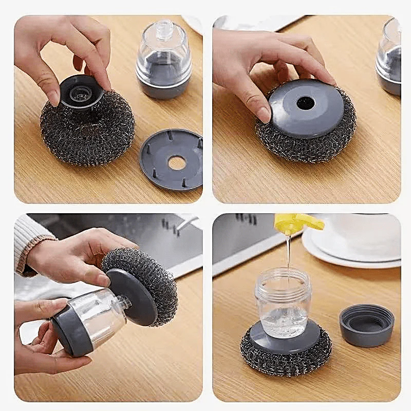 🧽 Comfort Grip Soap Dispensing Kitchen Scrub - Image 7