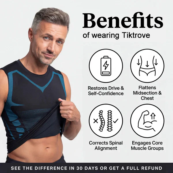 Tiktrove Compression Vest | Experience The Shift In Shape, Posture & Pride - Image 3