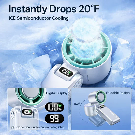 Cooling Ice Handheld Fan - Image 7