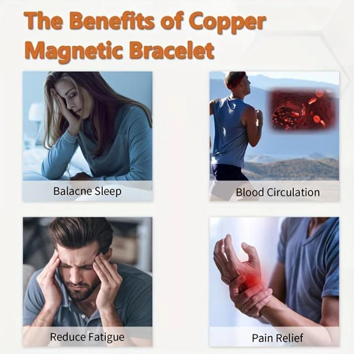 Copper magnetic bracelet——Relieve fatigue and promote blood circulation - Image 11