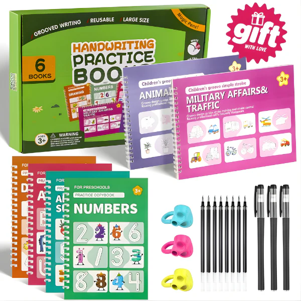 Tiktrove Reusable Grooved Handwriting Workbook for Kids - Image 18