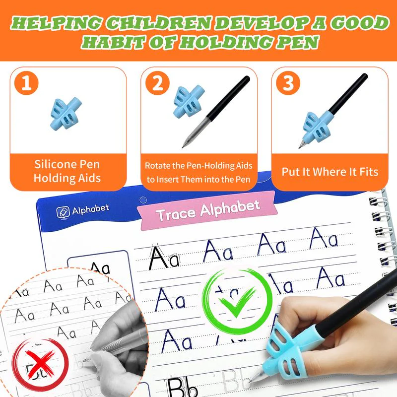 Tiktrove Reusable Grooved Handwriting Workbook for Kids - Image 2