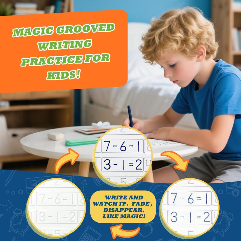 Tiktrove Reusable Grooved Handwriting Workbook for Kids - Image 3