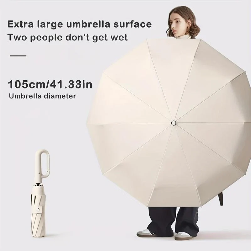Creative Ring Buckle Windproof Reinforced Umbrella - Image 4