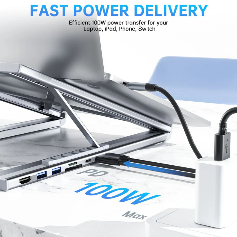 š„HOT SALEš„Limited-time offer-USB-C Docking Station Laptop Stand with 4K HDMI - Image 6