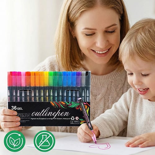 Dreamy Sparkle Dual-Line Contour Pen - Image 2