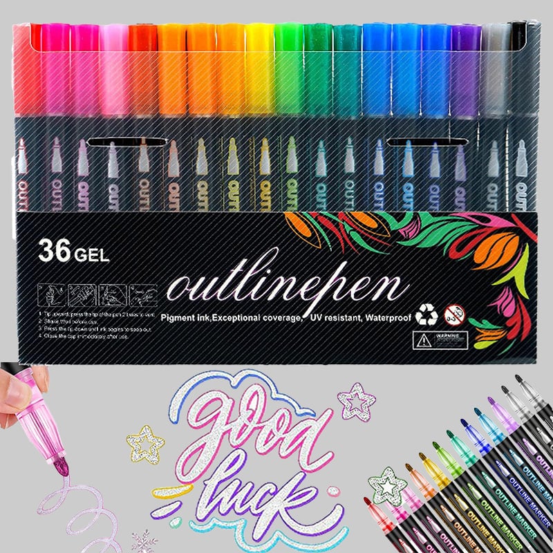 Dreamy Sparkle Dual-Line Contour Pen - Image 7