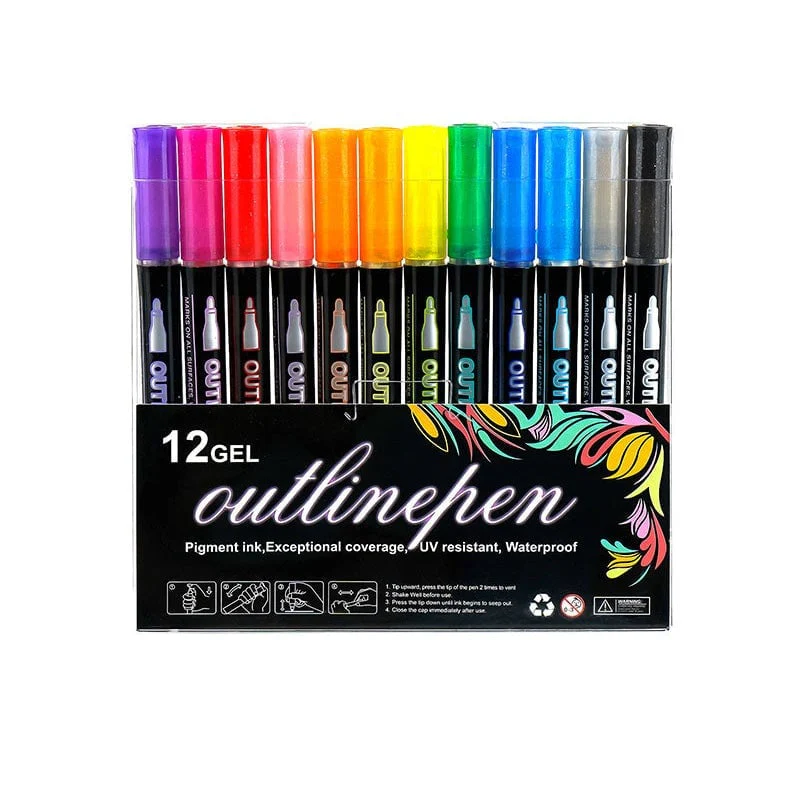 Dreamy Sparkle Dual-Line Contour Pen - Image 9