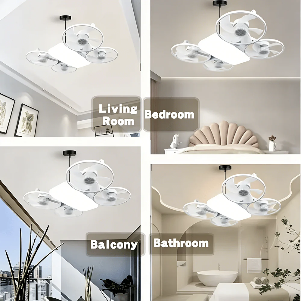 ✨ Drone-Style LED Ceiling Fan Light – Modern Lighting & Airflow in One - Image 8