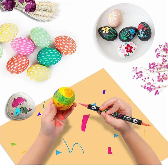 Dual Tip Acrylic Paint Pen Marker - 24/48/72/120 Colors - Image 2