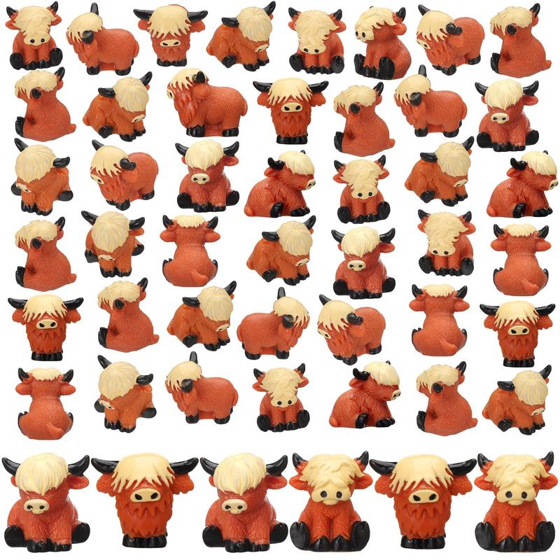 🐂🥚Easter Egg Hunt Alternative: Mini Highland Cow Figurines for Hide & Seek 💕