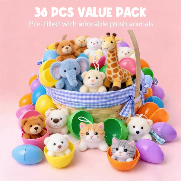 🔥Plush Animals Pre-Filled Easter Eggs (1 Set 36 Pcs )