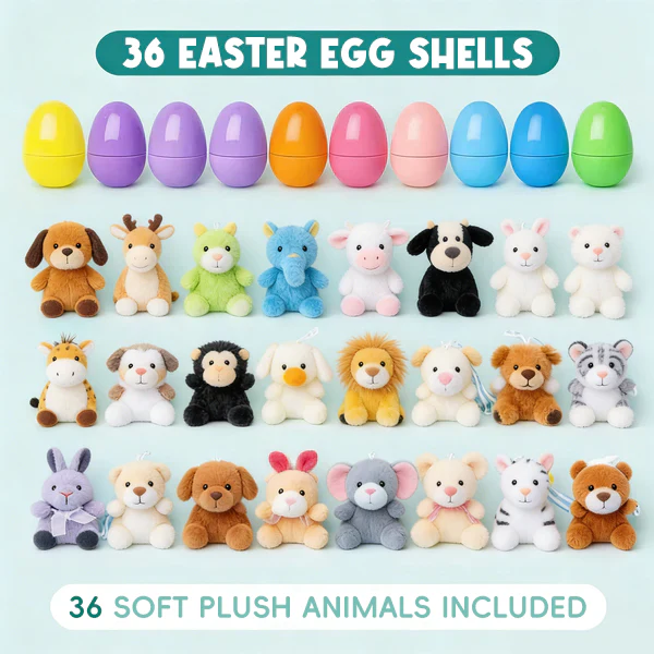🔥Plush Animals Pre-Filled Easter Eggs (1 Set 36 Pcs ) - Image 4