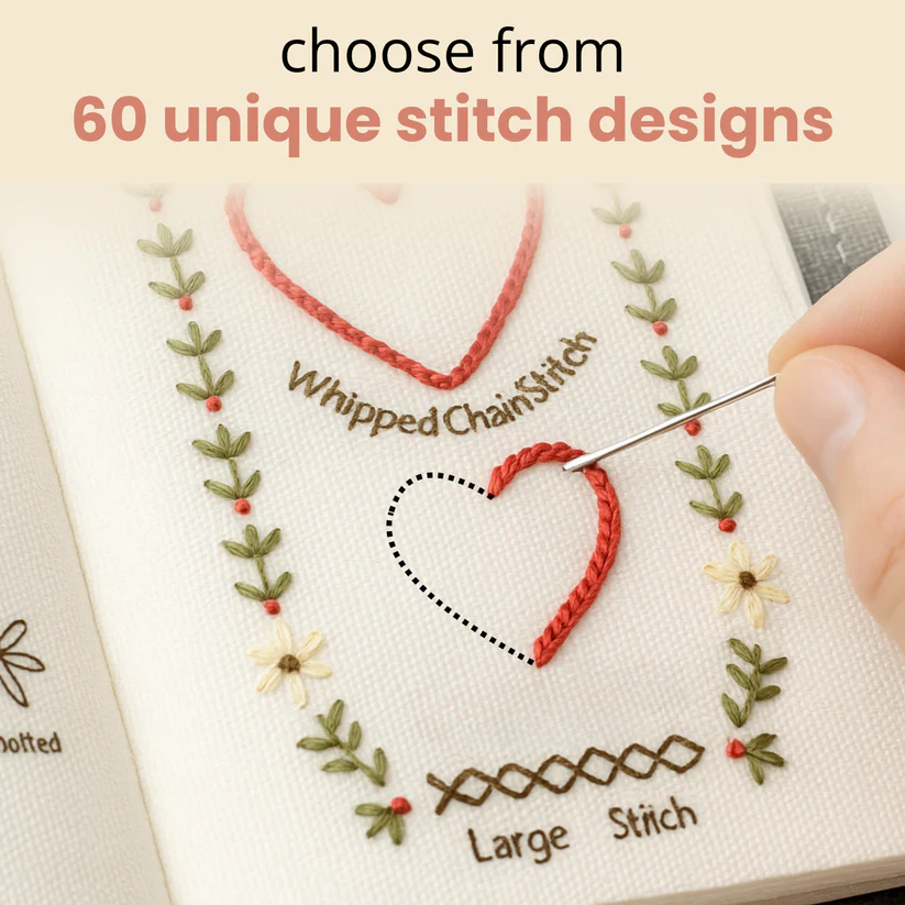 🔥 🌈Beginner-Friendly💕 Embroidery Stitch Book - Image 4