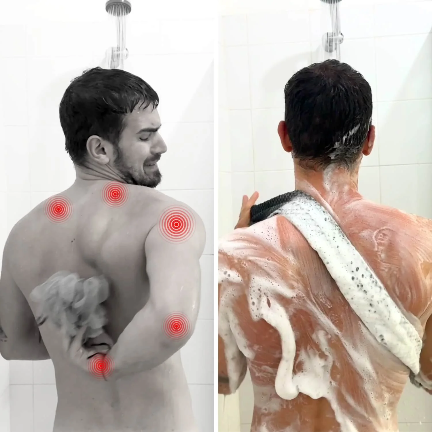 Tiktrove Exfoliating Antibacterial Shower Towel - Image 9