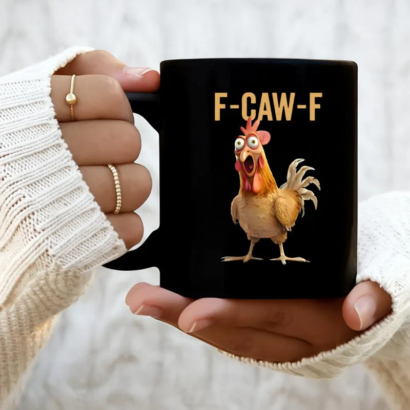 ?F-Caw-F Funny Chicken Mug - Image 2