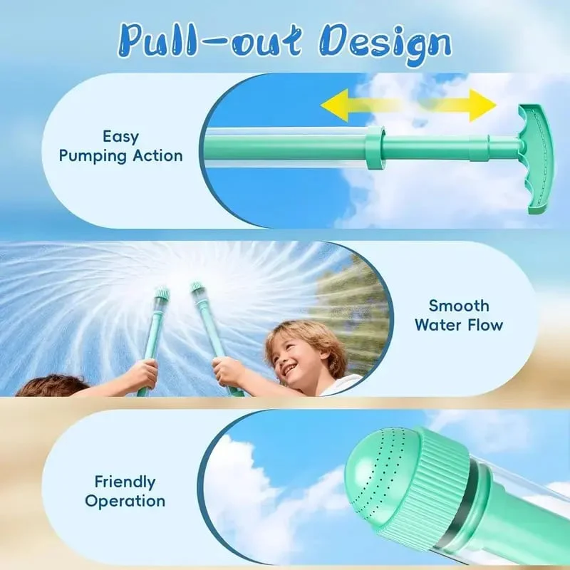 🔥360° Rotary Firework Water Blasters - Rapid-Fill Pump Action Pool Cannons for Summer Outdoor Games (Ages 3+) - Image 6