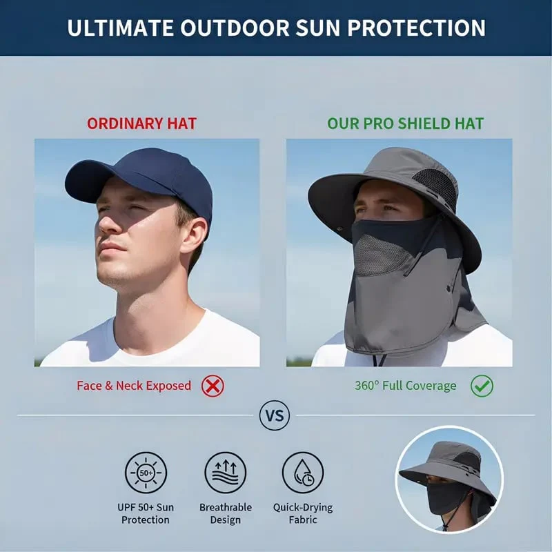 UV Protection Outdoor Fisherman's Hat - Image 8