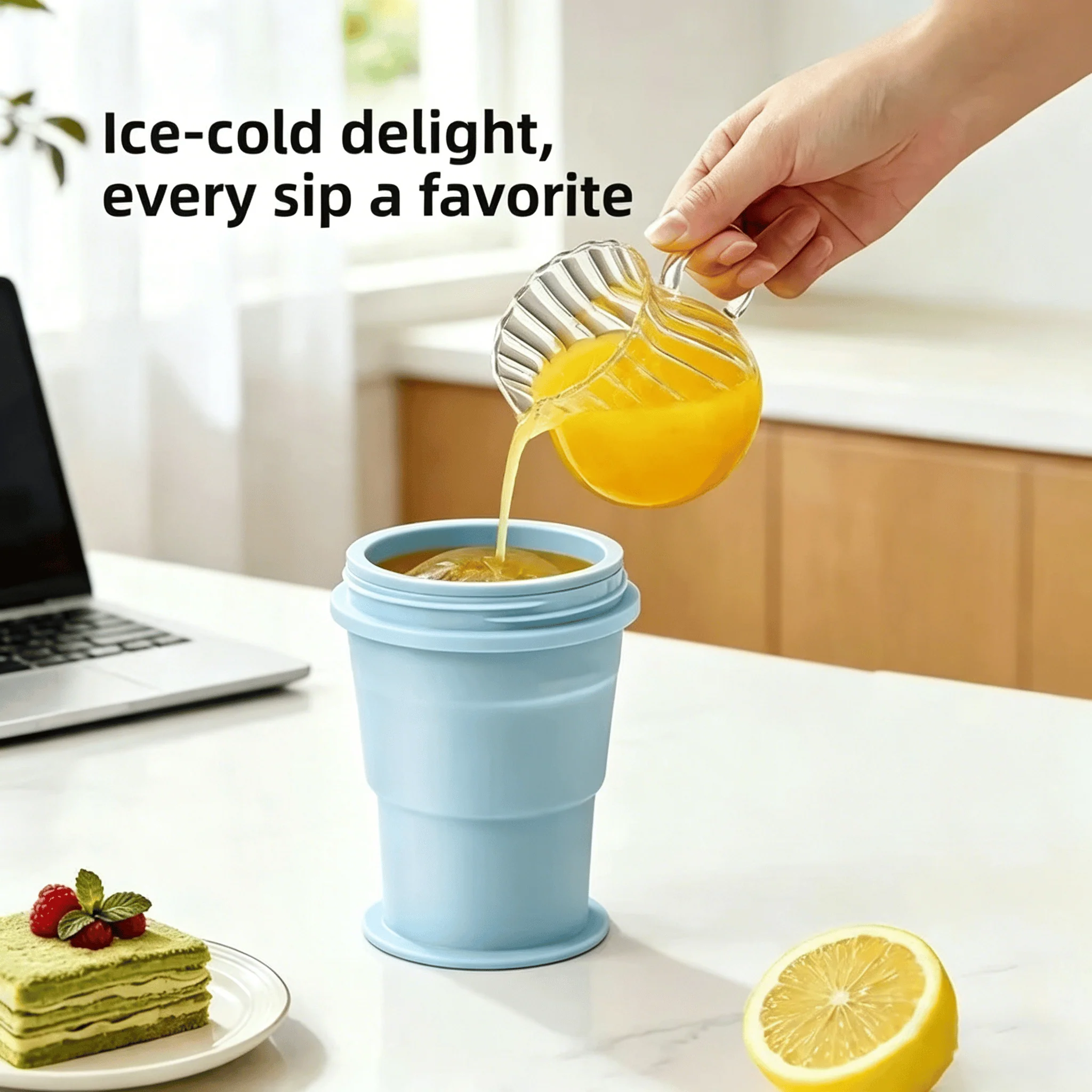 🧊 Foldable Silicone Ice Ball Drink Cup - Image 14