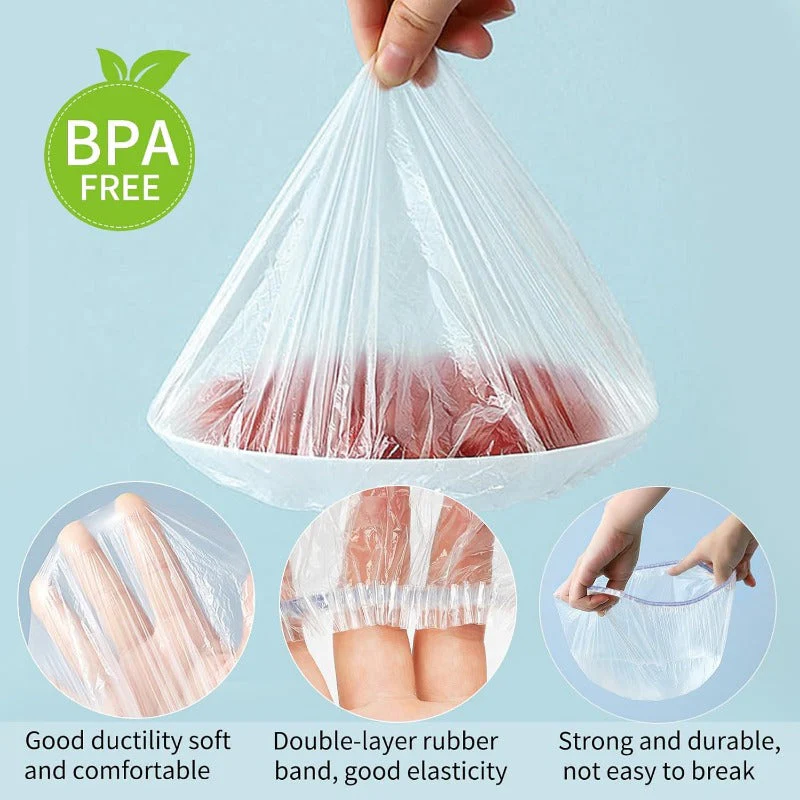 Tiktrove Fresh Keeping Bags – Elastic Plastic Bowl Covers - Image 6