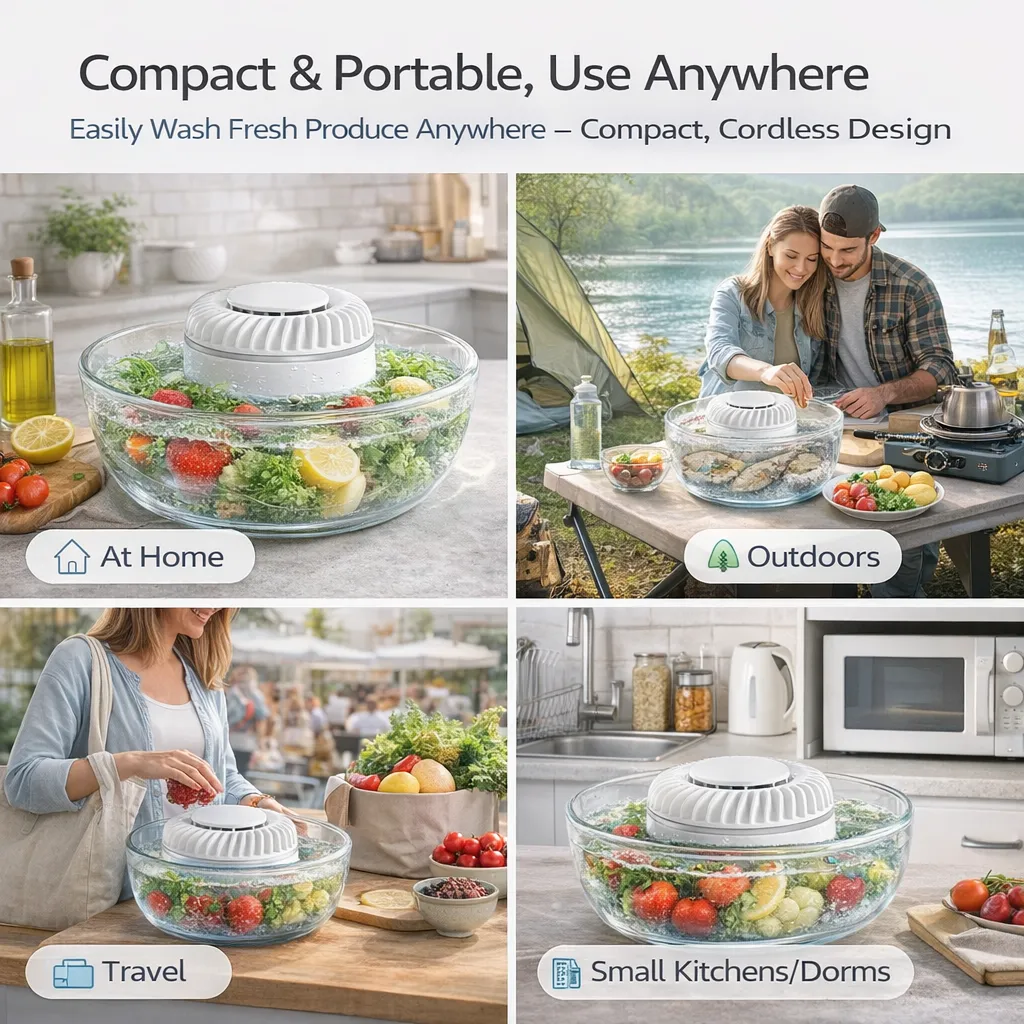 🥬 Fruit & Vegetable Washer – Removes Pesticides & Bacteria, No Chemicals Needed - Image 7