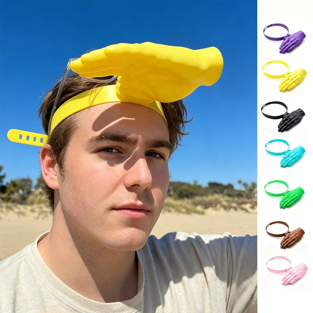😂 Palm-Sized Sun Hat – Wear Fun, Steal the Spotlight! - Image 2