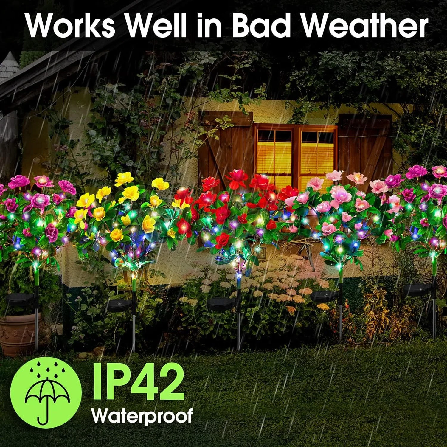 🌸✨ EverGlow Memorial Garden Bloom Lights – Featuring Ultra-Realistic Artificial Petals, Solar-Powered & Weatherproof🏡🌪️ - Image 6