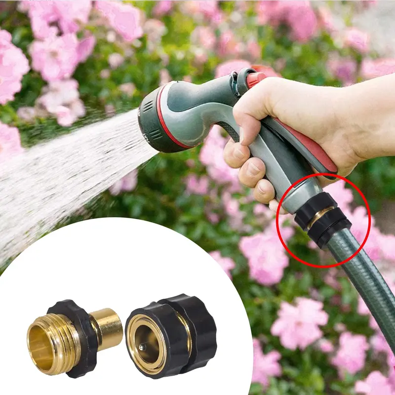 Garden Hose Quick Connector, 3/4 Inch Male and Female Garden Hose Fitting Quick Connector - Image 7